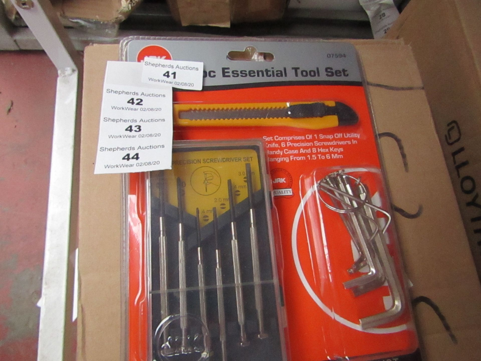 JAK - 15PC Essential Tool Set - New & Packaged.