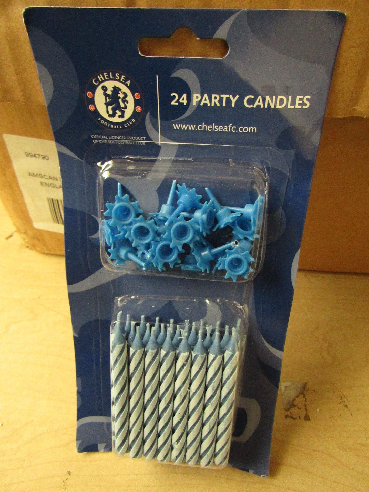 4x Chelsea - 24 Party Candles - New & Packaged.
