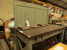 Pike & Main Potting bench. Needs brackets for the shelf Otherwise in very good condition. Great