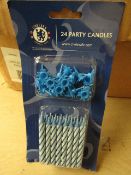 4x Chelsea - 24 Party Candles - New & Packaged.