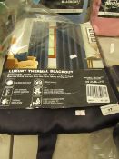 Albert Austin - Ready Made Curtains Pair with Eyelets - (NAVY ) 90" x 90" - Packaged.