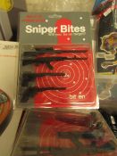 12x Sniper Bites - Cocktail Sticks - New & Packaged.