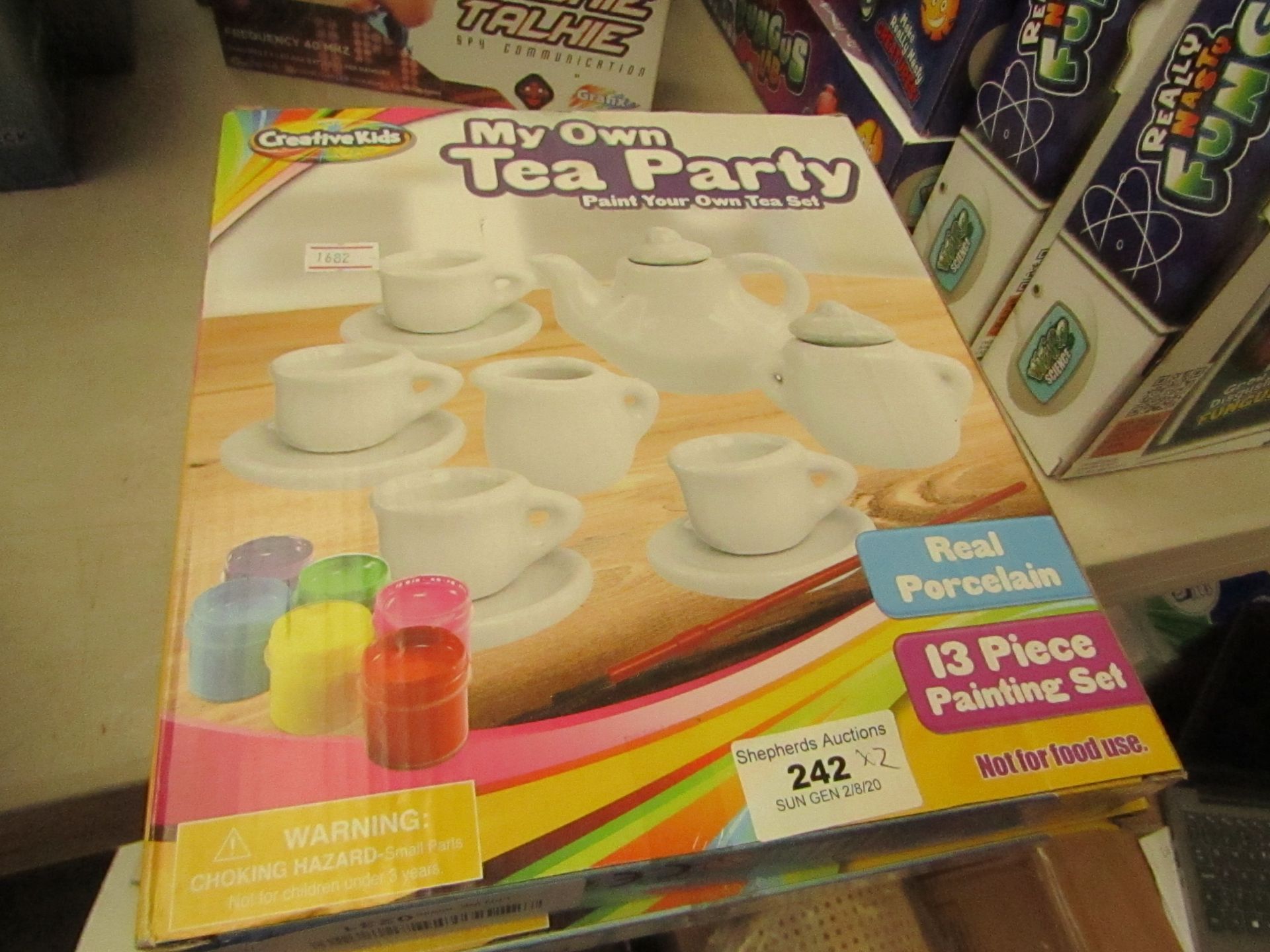 2 x Make Your Own Tea Party Sets. Unchecked & Boxed