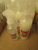 2 Items. 6 x 150ml Scruffy Mutt Dog Sprits & 6 x 250ml Scruffy Mutt Conditioner. All unused