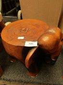 Small Elephant Stool. Has a split but still usable