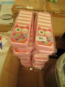 20x Pink Owl Stationary Cases - All New & Packaged.