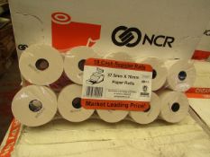 Box of 100x NCR Paper Rolls - New Packaged & Boxed.