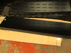 Asab - Floating Wall Shelf (Black) - L 90 x W 23.5 x D 3.8cm. - Boxed.