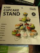 Asab 4 Tier Cupcake Stand. Boxed but unchecked