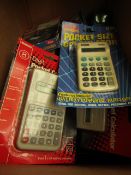 25x Various Different Calculators - All Packaged & Boxed.