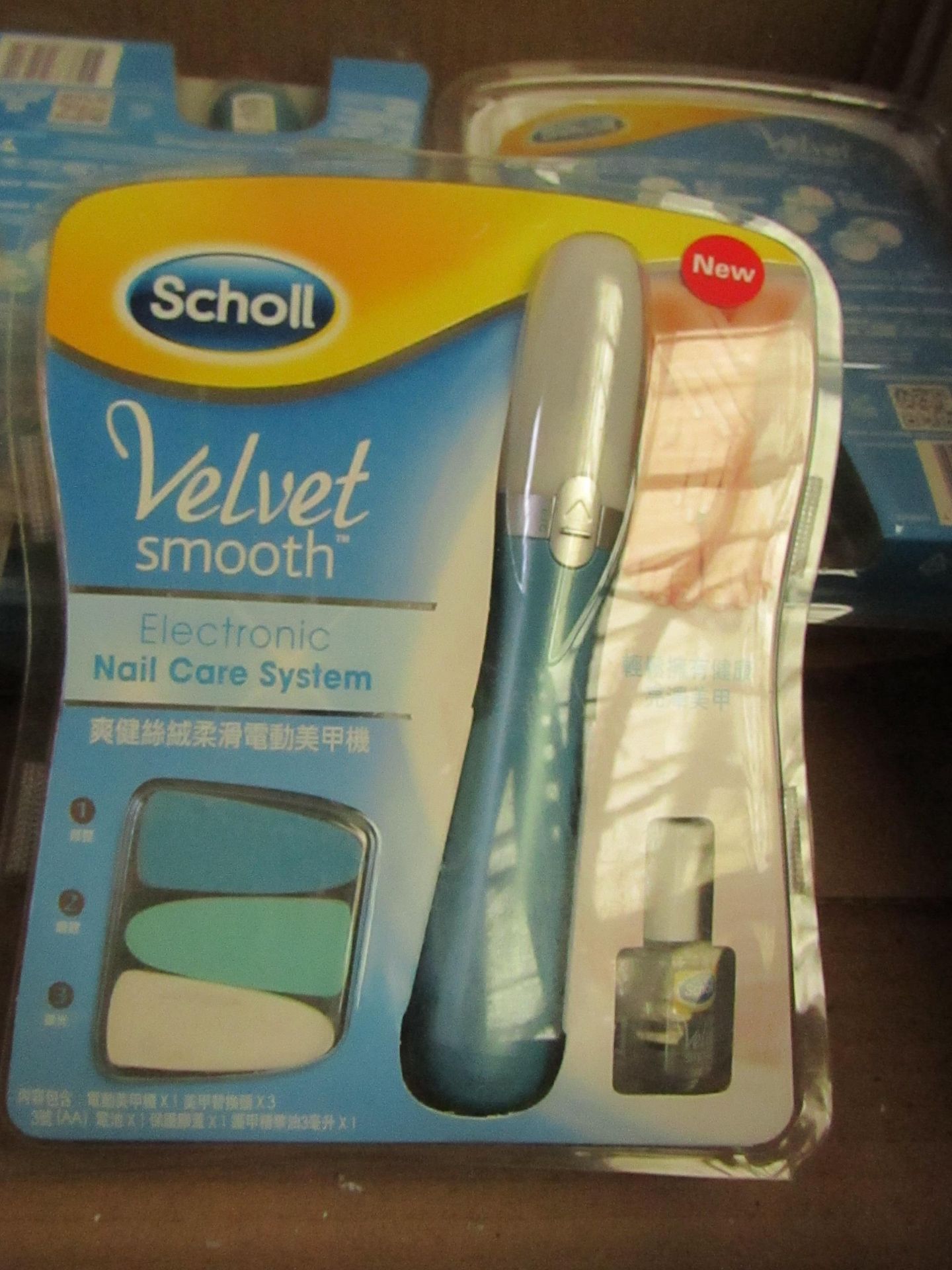 2 x Scholl velvet Smooth Nail care Systems. New & Packaged
