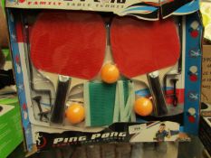 Ping Pong - Family Table Tennis - Packaging Slightly Damaged.