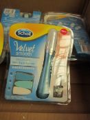 2 x Scholl velvet Smooth Nail care Systems. New & Packaged