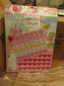 Box of 36x Princess Reward Charts - New Packaged & Boxed.