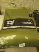 Albert Austin - Ready Made Curtains Pair with Eyelets - (Green) 90" x 90" - Packaged.