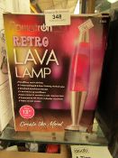 Powatron - Retro Lava Lamp (13")Pink - Untested & Boxed.