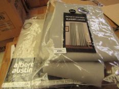 1x Blackout Curtains - (Grey) 66" x 54" - Packaging Damaged.