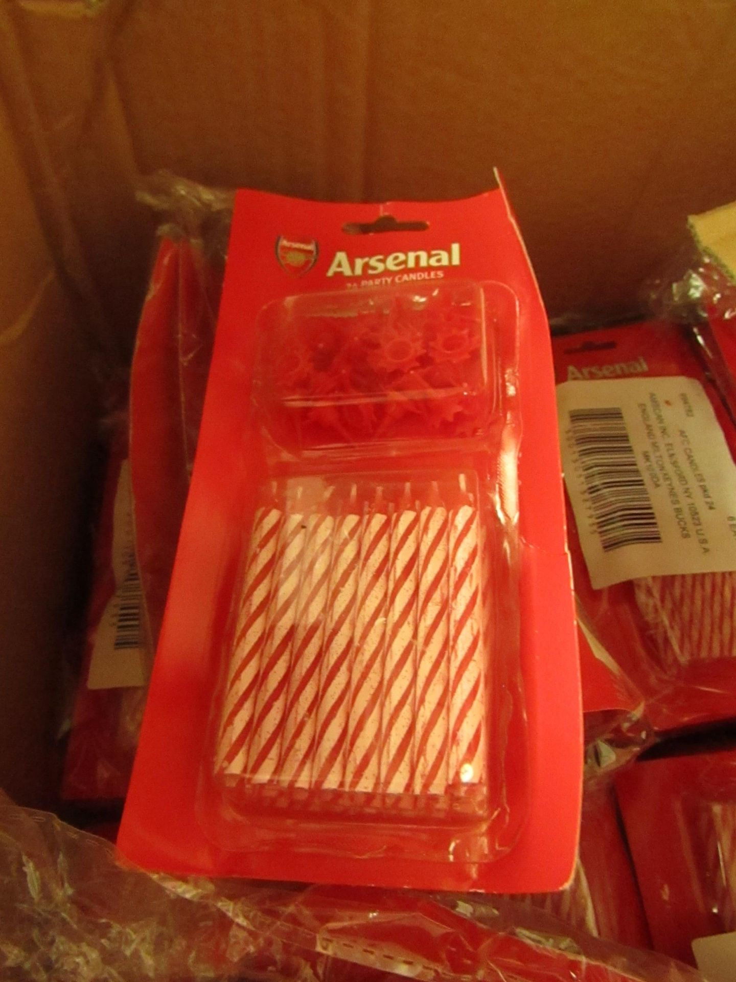 4x Arsenal - 24 Party Candles - New & Packaged.