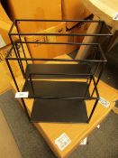 Set of 3 La Redoute Black metal Shelves. No Damage & Boxed. RRP £65