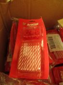 4x Arsenal - 24 Party Candles - New & Packaged.