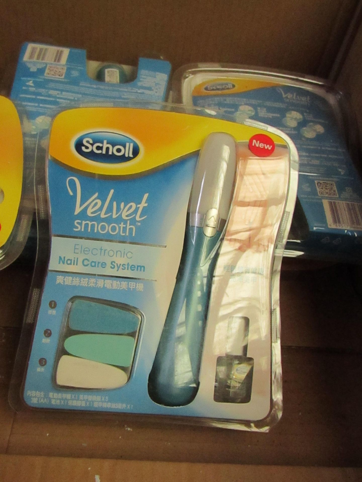 2 x Scholl velvet Smooth Nail care Systems. New & Packaged
