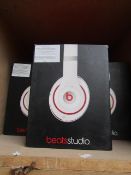 Beats Studio wired over-ear headphones, tested working and boxed. See picture for colour | Please