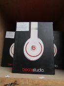 Beats Studio wired over-ear headphones, tested working and boxed. See picture for colour | Please