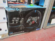 Logitech g29 driving force racing wheel and pedals set, unchecked and boxed. RRP £245.00 |