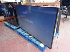 Toshiba 65VL5463DB 65" smart 4K LED TV, tested and working with remote control and stand, no box