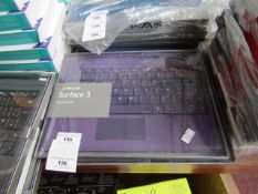 Microsoft Surface 3 type cover, untested and boxed. AZERTY keyboard