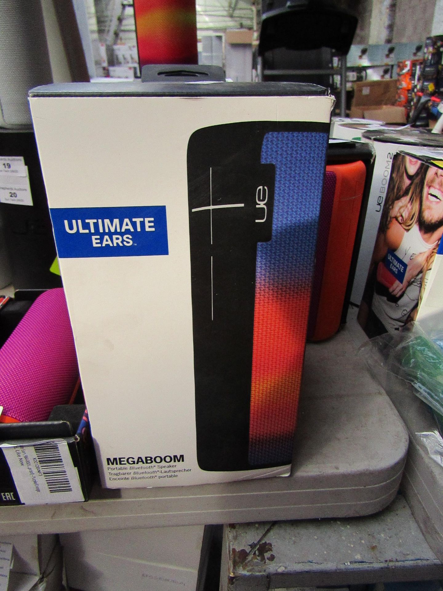 Ultimate Ears Mega Boom portable speaker, tested working and boxed. RRP £96.50 See picture for