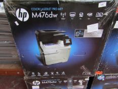 HP M476dw colour LaserJet pro MFP 600 x 600 DPI 20 ppm A4 Wi-Fi printer, powers on but not all