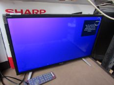 Sharp Aquos LC-24DHG6131KF 24" smart Led TV with Built in DVD player, the TV part is Tested we