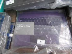 Microsoft Surface Pro type cover, untested and boxed. QWERTY keyboard