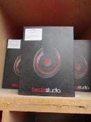 Beats Studio wired over-ear headphones, tested working and boxed. See picture for colour | Please