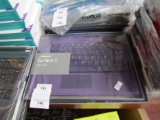 Microsoft Surface 3 type cover, untested and boxed. AZERTY keyboard