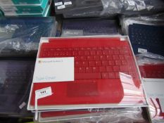 6x Microsoft Surface 3 type cover, untested and boxed. QWERTZ keyboard