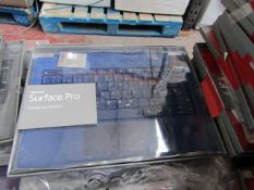 7x Microsoft Surface Pro type cover, untested and boxed. QWERTY keyboard