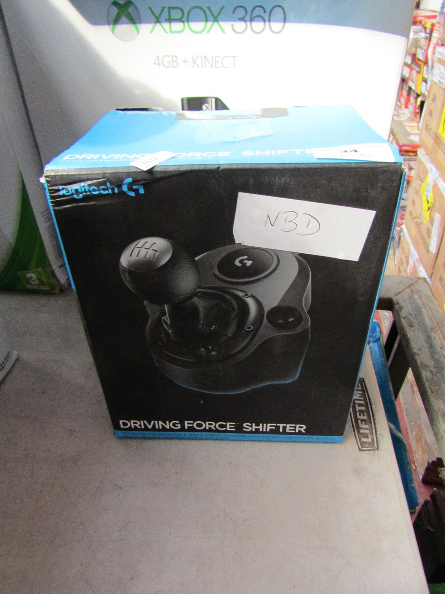 Logitech driving force shifter, untested and boxed.