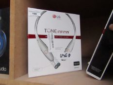 LG One Infinim earphones, untested and boxed. RRP £116.98