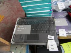 Microsoft Surface 3 type cover, untested and boxed. QWERTY keyboard