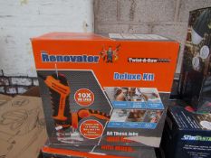 | 1X | RENOVATOR TWIST A SAW WITH ACCESSORY KIT | MAIN UNIT IS TESTED WORKING BUT WE HAVEN'T CHECKED