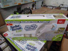 | 2X | TURBO SCRUB LITE CORDLESS HAND HELD POWER SCRUBBER | NEW AND BOXED | SKU C5060191467476 | RRP