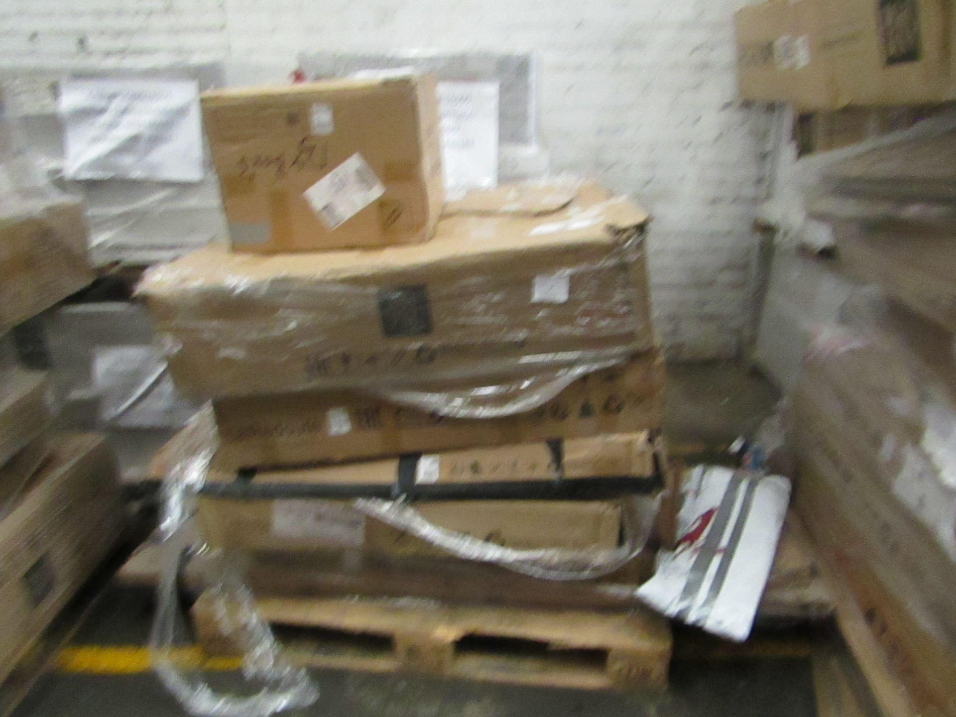 Pallet of Unmanifested Customer returns furniture from La Redoute, these items may range in