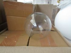 | 8X | INSCAPES DESIGN MID CENTURY GLASS SHADES | BOXED AND LOOK UNUSED |