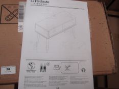 | 1X | LA REDOUTE BEDSIDE UNIT | COMPLETELY UNCHECKED FOR ALL PARTS AND DAMAGE AS FLAT PACKED AND