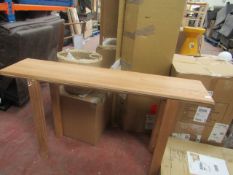 | 1X | AM PM NATURAL CONSOL TABLE 1.4MTR X 31CM X 79CM HIGH| LOOKS UNUSED AND WITH BOX, WE HAVE ONLY