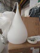 | 1X | SPINNING BH1 MATT WHITE PENDANT LIGHT | LOOKS UNUSED BUT NO GUARANTEE | RRP £185 |