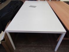 | 1X | HAY WHITE DINING TABLE 250 X 120CM | LOOKS UNUSED (NO GUARANTEE) | RRP £1055.00 | HAS 2 SMALL