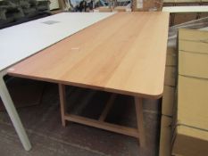 | 1X | HAY BEECH DINING TABLE 250 X 90CM | LOOKS UNUSED (NO GUARANTEE) | RRP CIRCA £900.00 |